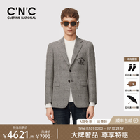 C'N'C CNC 男士复古格子西服外套 绵羊毛西装