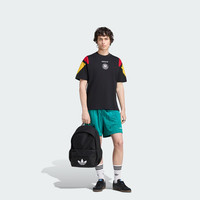 adidas 德国队足球休闲文化圆领短袖T恤上衣男装夏季新款阿迪达斯 黑色