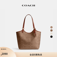 COACH 经典标志DAY 单肩包斜挎包女包B4/棕黄色 锈红色