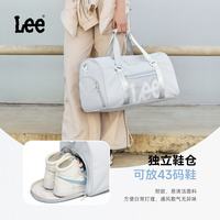 Lee 运动包女2025干湿分离短途旅行包男大容量出差手提行李袋 海盐灰