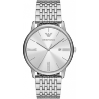 EMPORIO ARMANI AR11599 简约指针石英 白色钢带 男士腕表