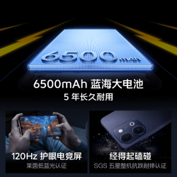 vivo iQOO Z11i 6500mAh蓝海大电池 青峰 6GB+128GB 5G手机
