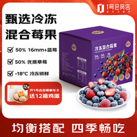 金尼尧 冷冻混合莓蓝莓草莓净重4斤 速冻生鲜水果奶茶果汁果酱原料