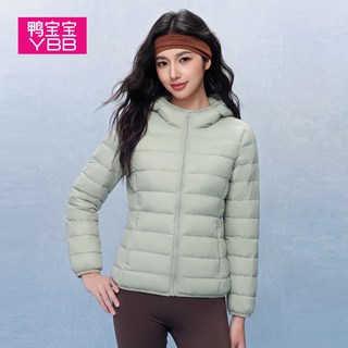 鸭宝宝 90鸭绒 轻薄连帽 女士羽绒服