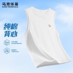 马克华菲 运动休闲纯棉透气背心