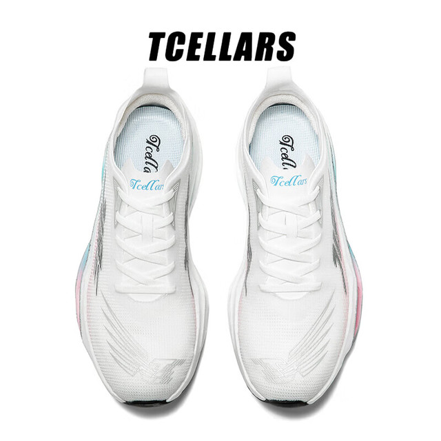 Tcellars 刀影  跑鞋专业跑步鞋运动鞋  粉月蓝