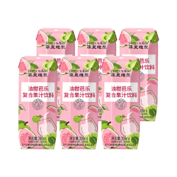 菲里维尔 油柑芭乐复合果汁饮料 200ml*6瓶 0脂果汁饮品酸甜递进 便携装