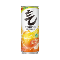 元气森林 0糖0脂0卡 维C橙味+爆汁西瓜味 330ml*12罐 气泡水