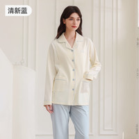 婧麒 7A抗菌月子服春秋新款孕妇产后喂奶100%纯棉家居服开衫睡衣套装