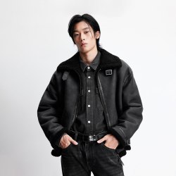 杰克琼斯 【羊羔绒】加厚棉服外套