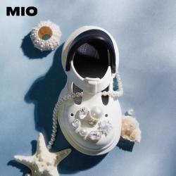 MIO 厚底增高洞洞鞋舒适女半拖鞋防水懒人半凉女凉鞋