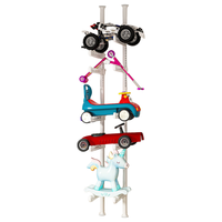 妙立 顶天立地玩具车收纳架 加粗3.1米 皎月白-10层 置物架