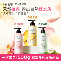 半亩花田 控油去屑柔顺洗发水组合 500g*3瓶