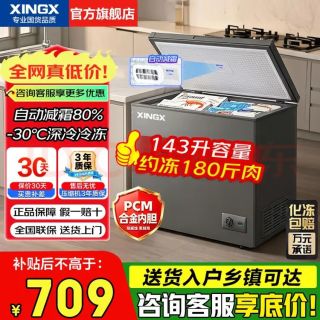 星星 无霜速冻 商用冰柜  143L