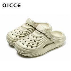 QICCE 轻臣朔风运动洞洞鞋男女情侣款轻便EVA凉拖鞋夏季防滑沙滩半拖鞋