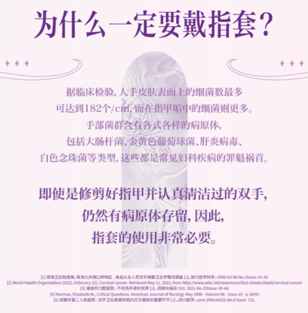 萨福 自有引力 玻尿酸紫色指套 萨福小情书 6个装