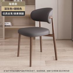 金格羽 轻奢餐椅家用餐桌凳子靠背椅书桌椅 2把