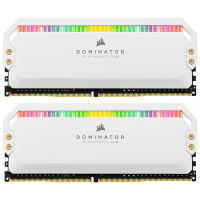 USCORSAIR 美商海盗船 统治者系列 DDR4 3200MHz RGB 台式机内存 灯条 白色 32GB  8GBx2 CMT16GX4M2C3200C16W