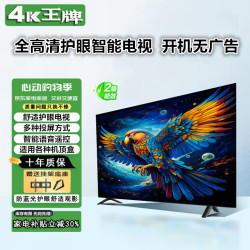 4KK 王牌2025新款超高清电视机 显示家用彩电智能网络WiFi智能语音巨幕平板防爆客厅