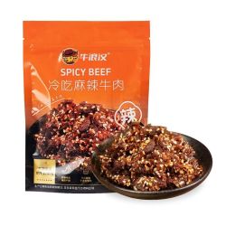 牛浪汉 独立冷吃麻辣牛肉干 100g 特产休闲小吃