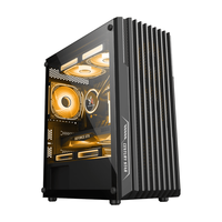 世纪之星 星道机箱 MATX/ITX 前置360水冷 耀夜黑+3支棱镜风扇ARGB(正向)