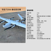 穹伯QB 长航时固定翼侦查机 航飞3小时 垂直起飞无人机载重10kg 抗风6级 广角相机 传输50km F2000