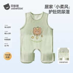 贝肽斯 婴儿衣服夏季薄款外出新生儿哈衣莫代尔凉感爬服宝宝连体衣