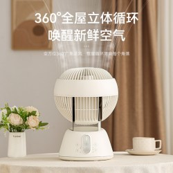 MUSUTAKU摩舒卡空气循环扇台式360度旋转静音电风扇自动桌面家用
