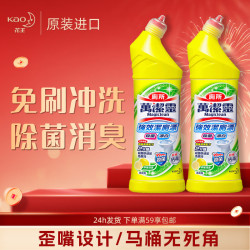花王 免刷洗洁厕灵 厕所马桶清洁剂 500ml*2瓶 强力去污去尿碱
