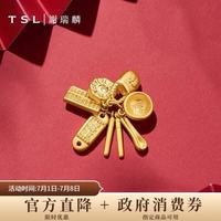 谢瑞麟 丰衣足食系列 黄金吊坠 5.65g XI542