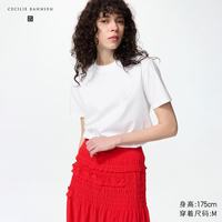 优衣库 刺绣贴花T恤 女装合作款 白色 S