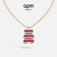 APM Monaco 中号红白小熊可调节YUMMY MUNEGU