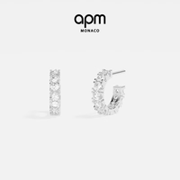 APM Monaco 密镶圈形耳环