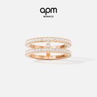 APM Monaco 密镶双层戒指