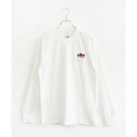 北面 日本直邮THE NORTH FACE 男士长袖闪光干花徽标 T 恤刺绣[NT8253