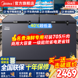 美的 熊墩墩速冻王大容量商用冰柜300/400/500/700升冷柜
