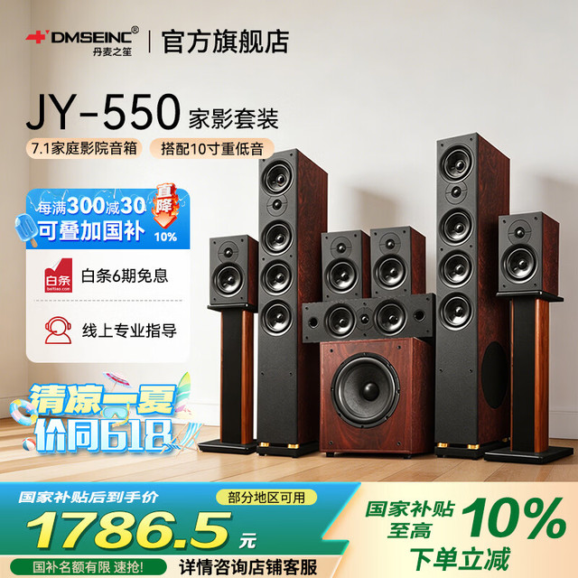 丹麦之笙 JY-550家庭影院音响 5.1声道无源落地式客厅音响 家用环绕音响