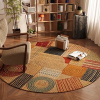 KAYE SJR-K灼光-05 中古风圆形地毯 直径80cm