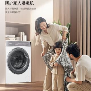 卡萨帝 滚筒洗衣机全自动白色精华洗快净省 10公斤洗烘一体 超薄纯平嵌入