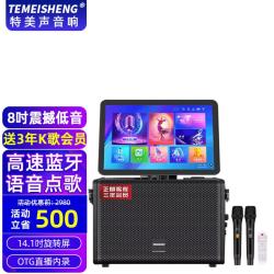 特美声 12英寸广场舞音响户外舞台大功率移动便携式拉杆音箱无线蓝牙大音量
