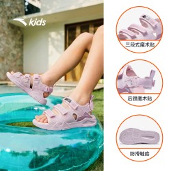 安踏 儿童女大童凉鞋沙滩鞋2026年夏季新款防滑小童清爽露趾凉鞋