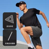 匹克 圆领短袖T恤运动跑步健身服春夏清爽吸湿透气男式T