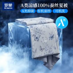 罗蒙 蚕丝被 夏凉被 空调被 2*2.3m 双人薄被芯