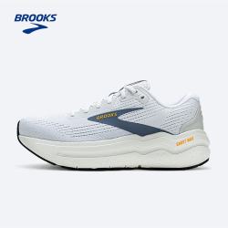 BROOKS Ghost Max2幽灵专业马拉松注氮跑鞋平衡支撑缓震男女跑步 白色/蓝/桔红 42