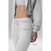 ALO 女款纯色中腰微喇针织运动裤 Athletic Heather Grey