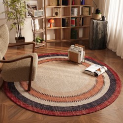 KAYE SJR-K灼光-02 中古风圆形地毯 直径80cm