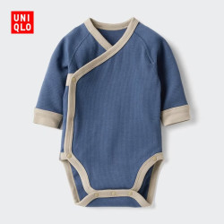 优衣库 婴幼儿包臀衣 海蓝色 60cm 1件装 连体衣