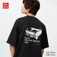 优衣库 485743 TOYOTA UT印花 黑色 L 短袖T恤