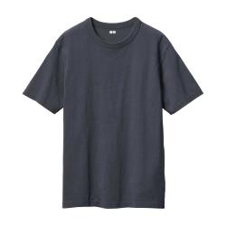 优衣库 男装/男女同款正肩大师T圆领T恤短袖棉质休闲465186 07 青灰色 XS
