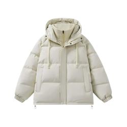雪中飞 冬季连帽短款保暖抗寒羽绒服 （双色可选）